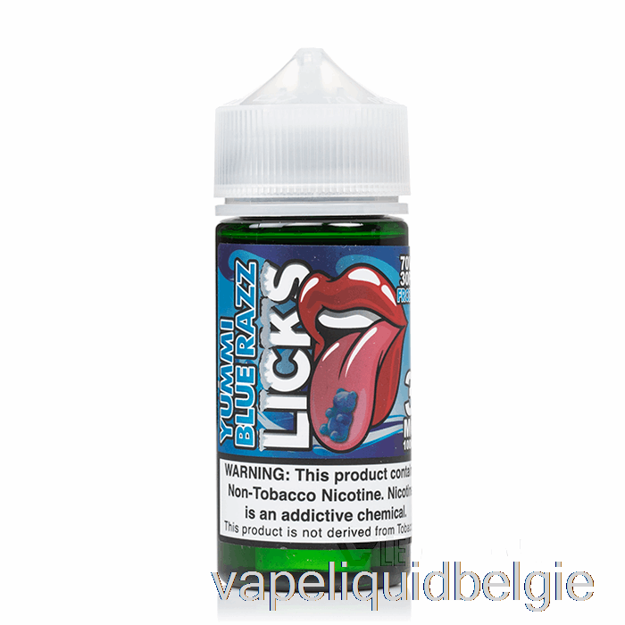 Vape België Frozty Yummi Blauwe Framboos - Likstenen Roll Upz - 100ml 3mg